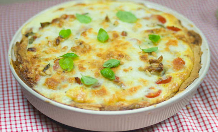 Quiche Caprese