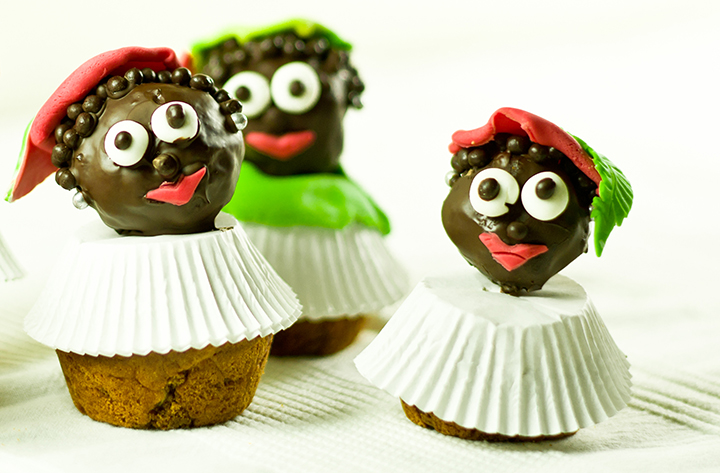 Ongehoorzaamheid boom Aanval Cake pops Zwarte Piet -