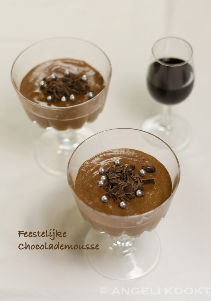 Feestelijke chocolademousse