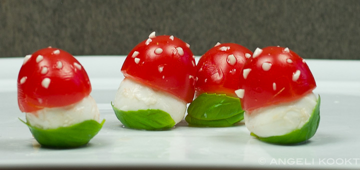 caprese paddestoeltjes