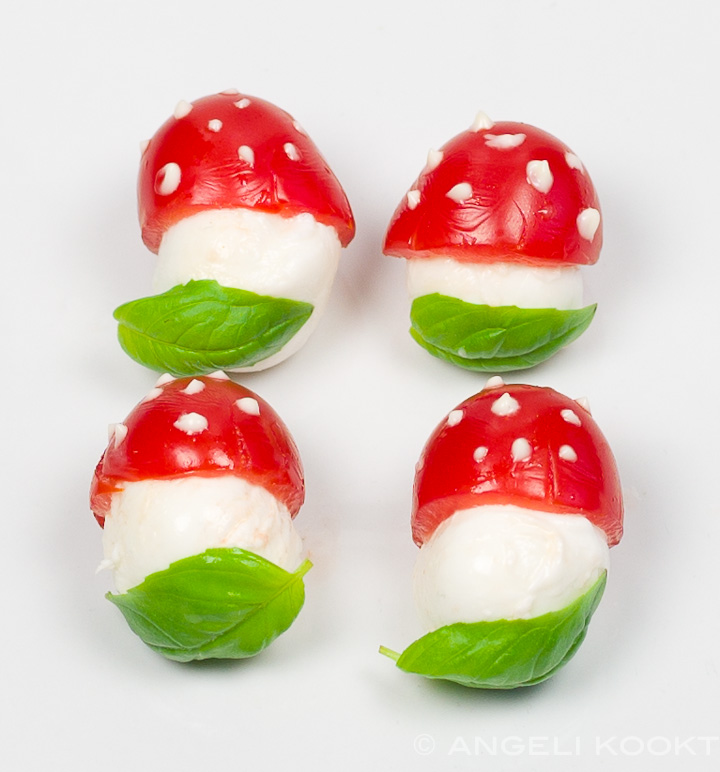 Caprese paddestoeltjes