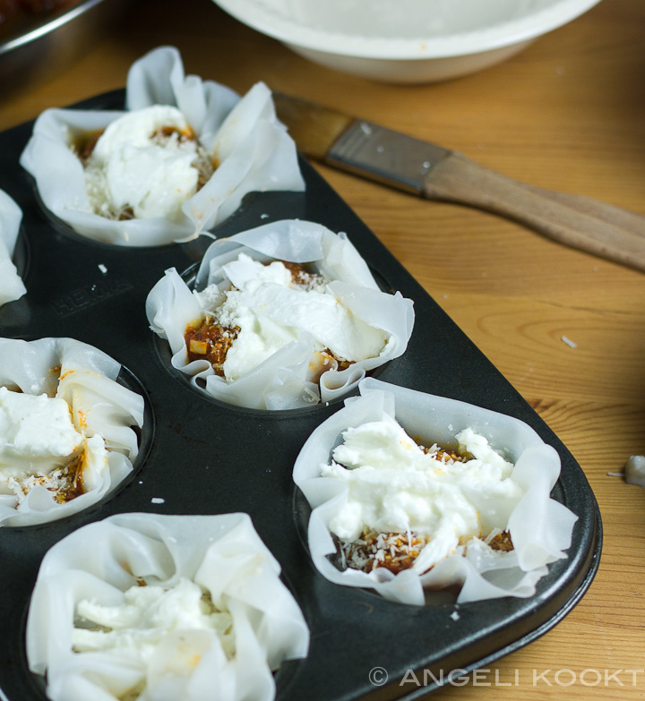 Lasagne cupcakes