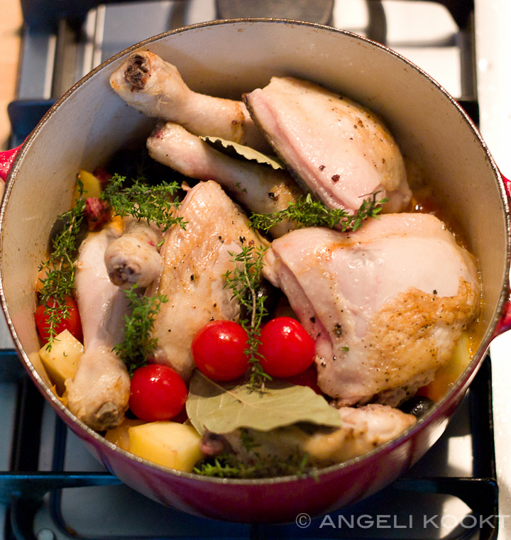 Provençaals kipstoofpotje