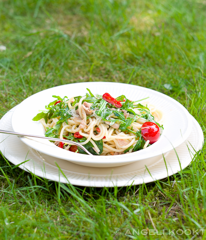 Spaghetti met tonijn