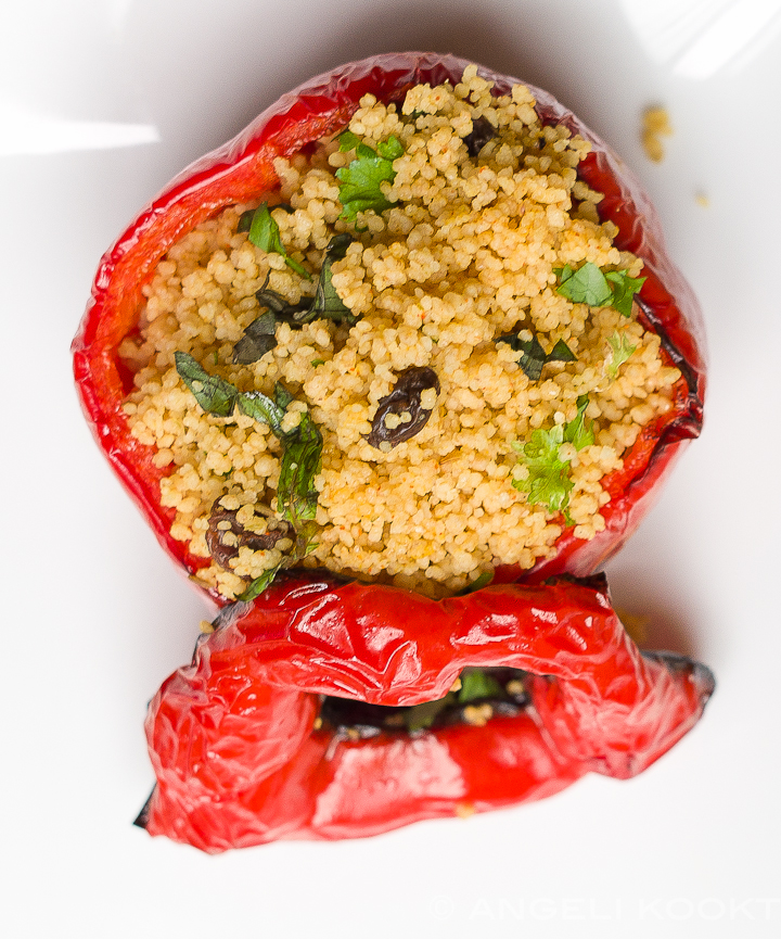 Gevulde paprika met couscous