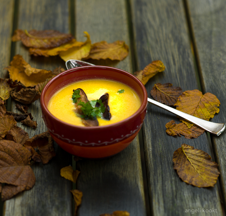 Pompoensoep butternut squash en parmezaan