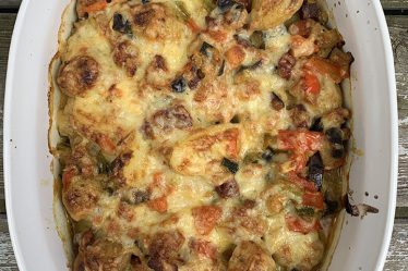 Ovenschotel krieltjes en groenten