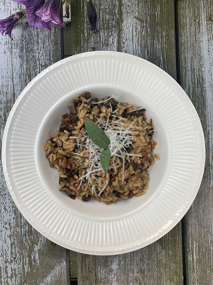 Risotto met paddenstoelen