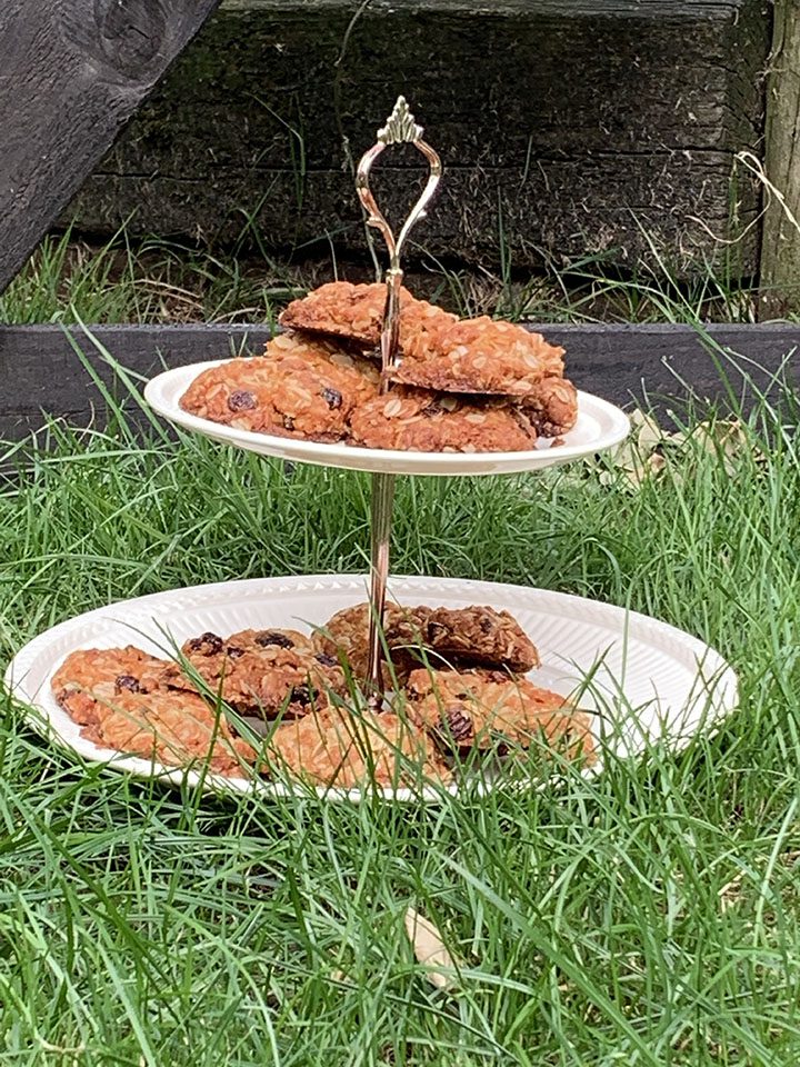 Haverkoekjes met honing