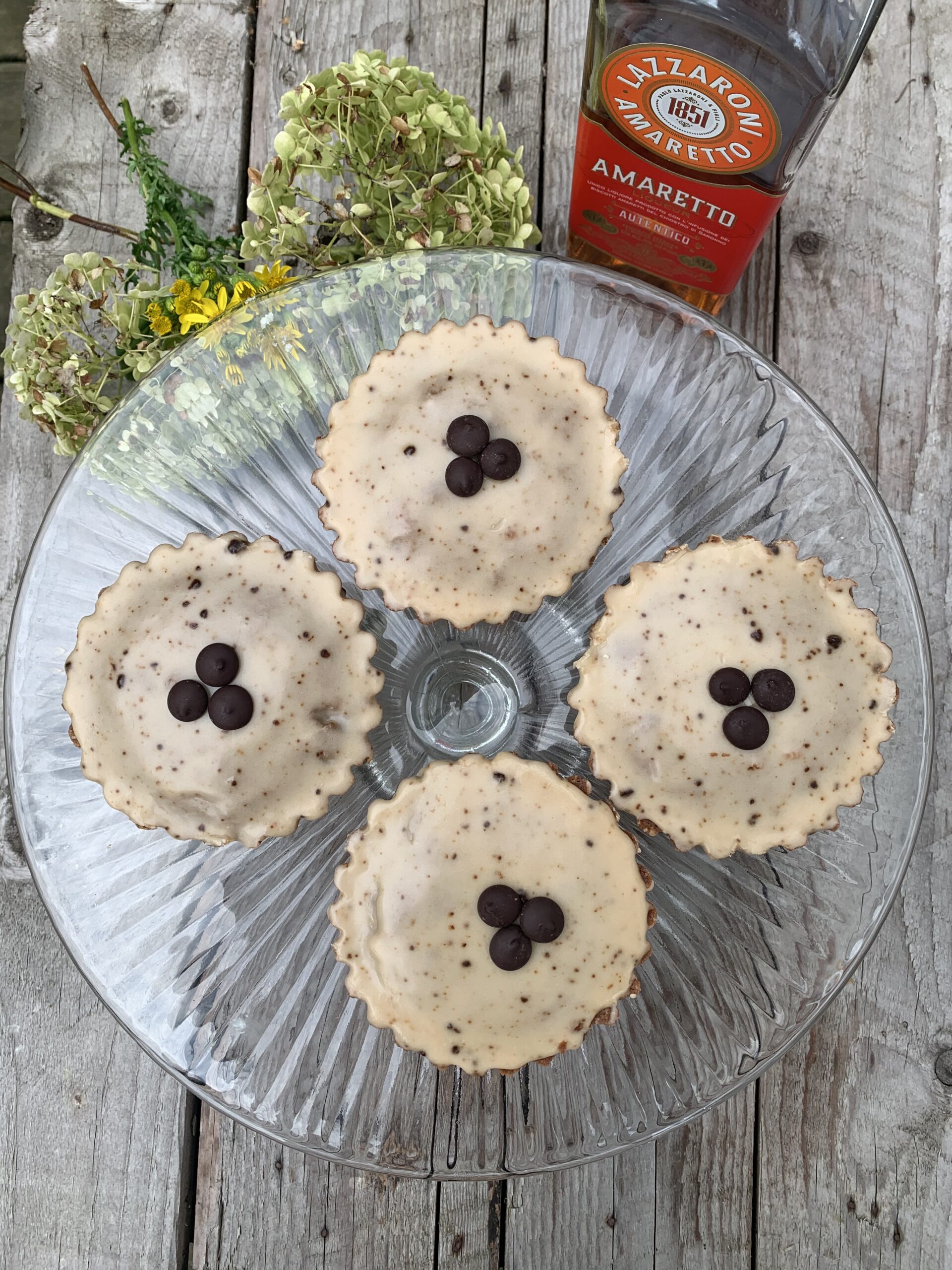 Glacékoek met koffie, cacao en amaretto