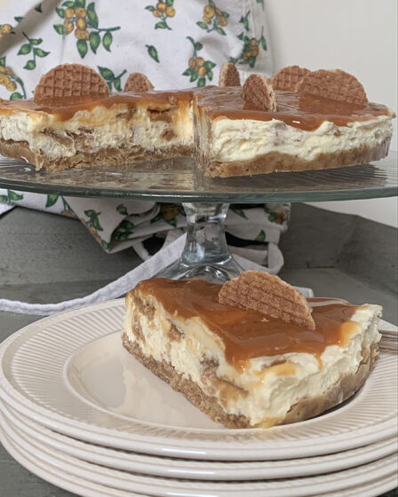 stroopwafelkwarktaart