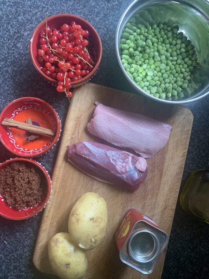 Eendenborstfilet met bessensaus ingredienten